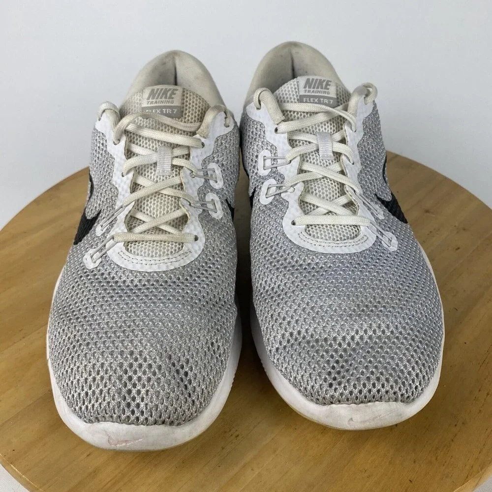 Nike Flex Trainer Womens Size 11 White Shoes Sneakers‎ Running 898479-100